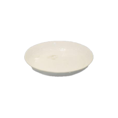 白釉模印螭龙纹石榴盘