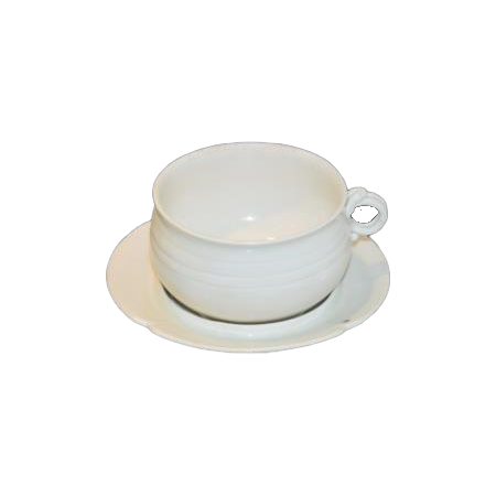 白釉把杯、白釉盘