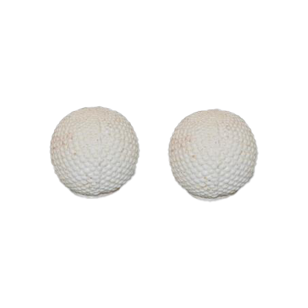 白釉纺织纹球形罐